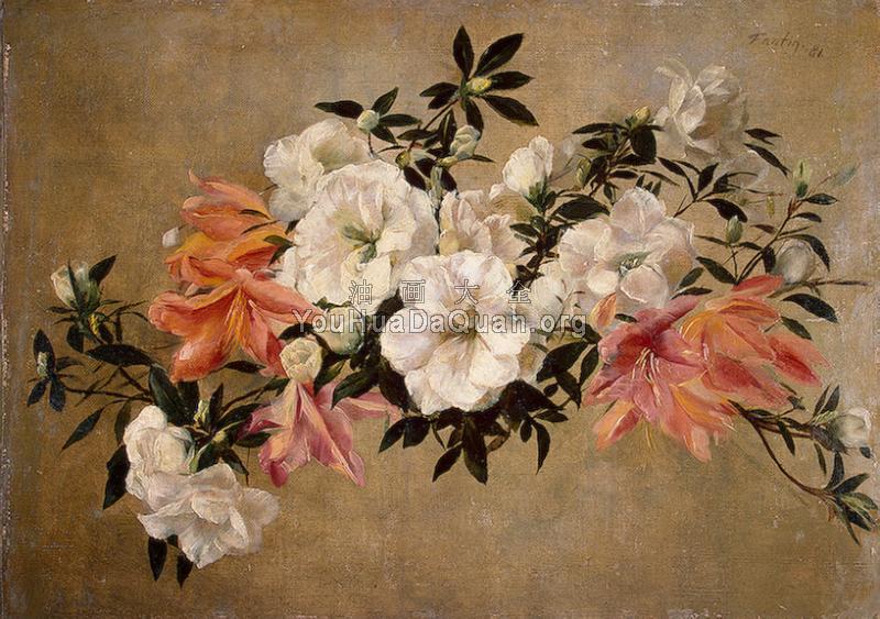 Petunias - 亨利·方丹·拉图尔